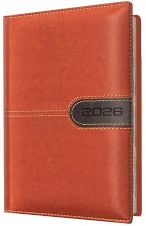 Kalendarz 2026 A6 tygodniowy brązowy - Evena