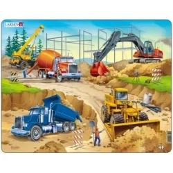 Układanka Puzzle budowlane Maxi - Larsen