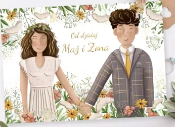 Karnet A5 Ślub Para Boho - Henry