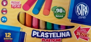 Plastelina okrągłą Astra 12 kolorów - ASTRA art-pap