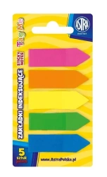 Zakładki indeksujące 5 kolorów ASTRA - ASTRA papiernicze