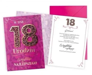 Karnet Urodziny 18 - Kukartka