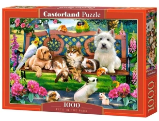Puzzle 1000 Pets in the Park CASTOR - Castorland