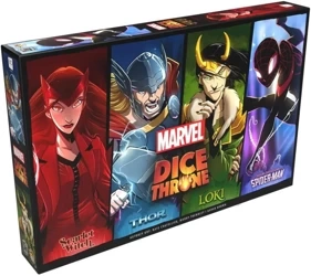Gra Dice Throne Marvel Box 1 Scarlet Witch, Thor, Loki, Spider-Man - Lucky Duck Games