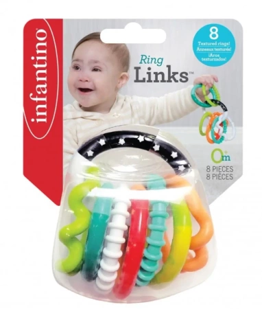 Łańcuch gryzaczków Infantino 8 elementów - B-kids