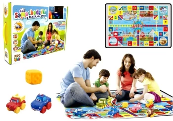 Mata tor wyścigowy + samochodzik - Pro Kids