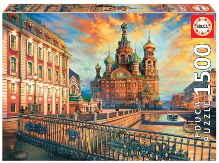 Puzzle 1500 Sankt Petersburg Rosja 109588 - Educa