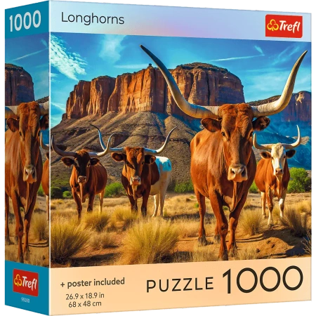 Puzzle 1000  USA Collection Longhorns - Trefl PAP