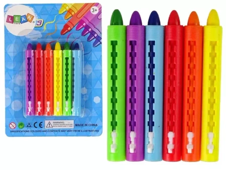 Kredki pastelowe 6szt - Leantoys