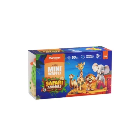 Mini Waffle 50el Animals Safari - Marioinex