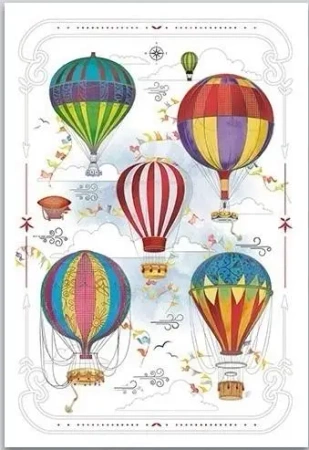 Karnet 12x18 cm B-BD 502 080 + koperta Balony - DaVinci