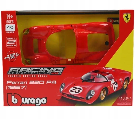 Bburago Model 1:24 Ferrari Racing 330 P4 Daytona czerwony