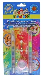 Kredki do twarzy i ciała przekładane 12 kolorów - Titanum