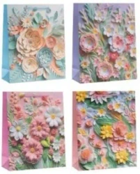 Torebka prezentowa 26x32x10cm MIX - Rozette