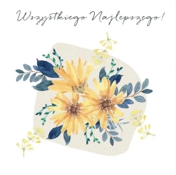 Karnet Swarovski kwadrat CL4501_PO Wszystkiego.. - Clear Creations