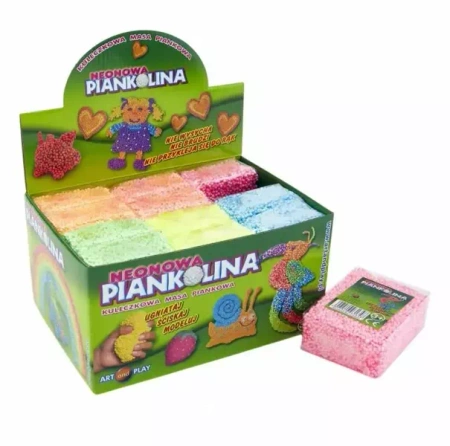 Piankolina neonowe display (12 kostek) - Art. and Play