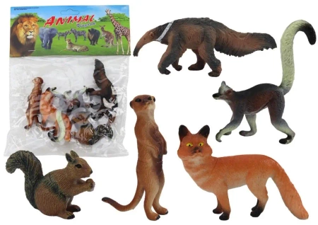 Figurki zwierząt 5szt - Leantoys