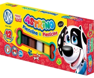 Plastelina Astrino 12 kolorów ASTRA - ASTRA papiernicze