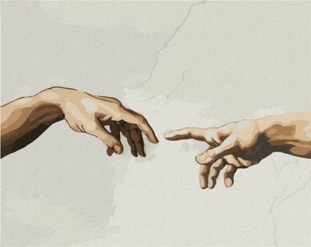Malowanie po numerach - Stworzenie Adama 40x50 - Ideyka