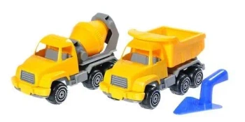 Zestaw murarza: betoniarka, wywrotka, kielnia - Plasto