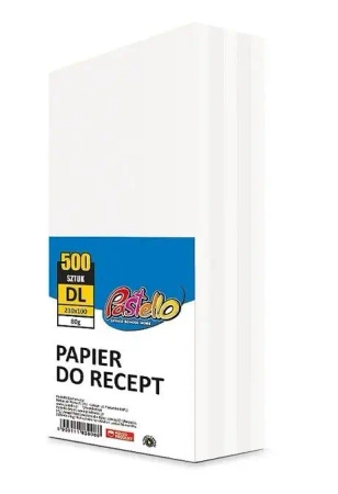 Papier ksero 210x100mm 80g 500 arkuszy biały - Alfa Pastello