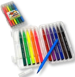 Mazaki pędzelkowe 12 kolorów - Penword