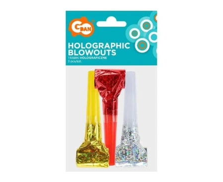 Trąbki holograficzne 3szt - Godan
