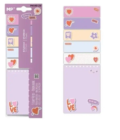 Karteczki samoprzylepne love 6x25szt - MP Main Paper