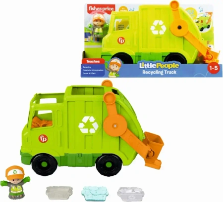 Fisher-Price. Little People. HJN47 Śmieciarka
