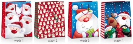 Torba prezentowa Boże Narodzenie 33x10x45cm MIX - Pan Dragon