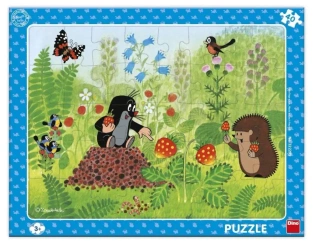 Puzzle ramkowe Krecik i poziomki 40el - Dino Toys