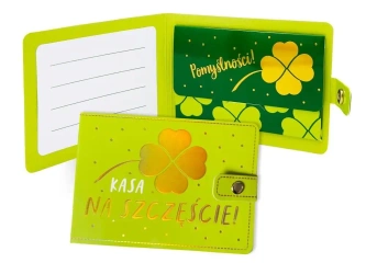 Portfelik Kasa na szczęście koniczyna - Kukartka