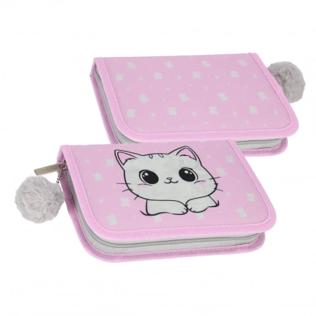 Piórnik 1zamek 2klapki z wyposażeniem Kitty - STARPAK