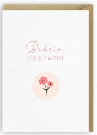 Kartka na Dzień Babci, eko koperta K054 - Cardie