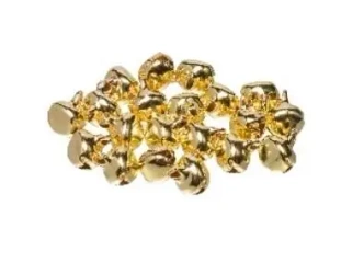 Dzwoneczki metalowe złote 1.2cm 20szt - Brewis