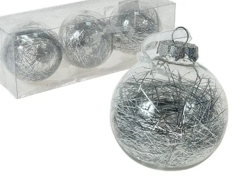 Bombki akrylowe z wypełnieniem 3szt - ADAR