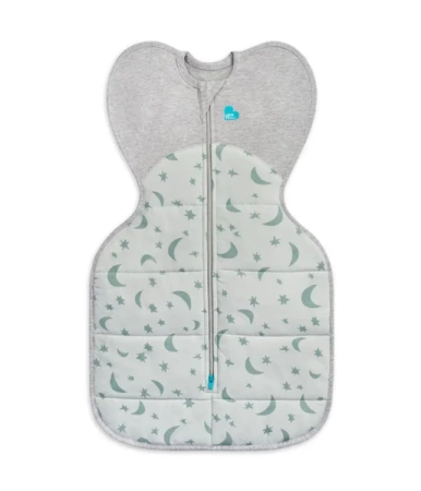 Otulacz Swaddle UP - rozmiar M - oliwkowy, księżyc - ETAP 1 Extra Warm