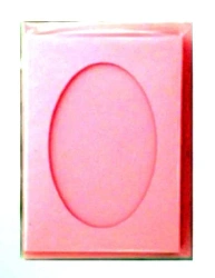 Karta passepartout + koperta jasnoróżowa 5szt - Galeria Hobby