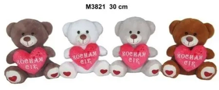 Miś z sercem 30cm MIX - Sun-Day