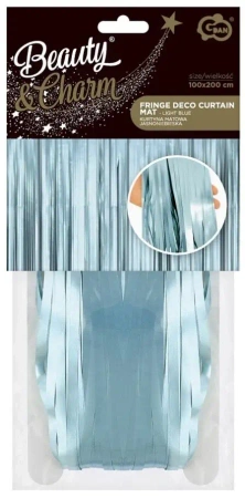 Kurtyna B&C matowa jasnoniebieska 100x200cm - Godan