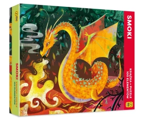 Książka i puzzle Smoki 100 elementów - Irena Trevisan