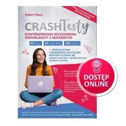 Crash Testy powtórzeniowe matem. egz. 8 kl+online - Robert Baca