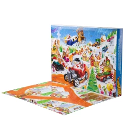 Hot Wheels Kalendarz adwentowy 2025 10 samochodzików i akcesoria Zestaw Zabawki 3+ JCB47