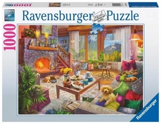Puzzle 1000 Przytulny pokój - Ravensburger