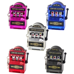 Brelok mini maszyna kasynowa MIX - Leantoys