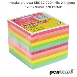 Kostka biurowa mix 85x85x70mm 720K - Penword