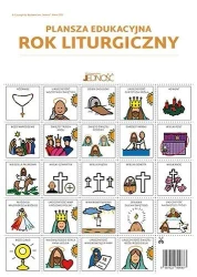 Plansza edukacyjna Rok liturgiczny z symbolami PCS - Jedność