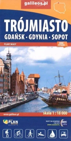 Mapa turystyczna - Trójmiasto w.2022 - praca zbiorowa