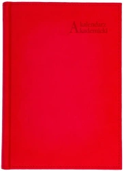 Kalendarz akad. 2025/2026 A5 tyg. Vivella czerwony - praca zbiorowa