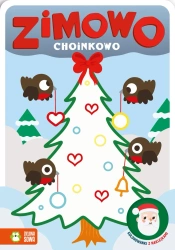 Zimowo choinkowo. Kolorowanki z naklejkami - praca zbiorowa